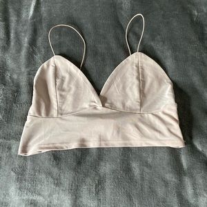 Nude crop top